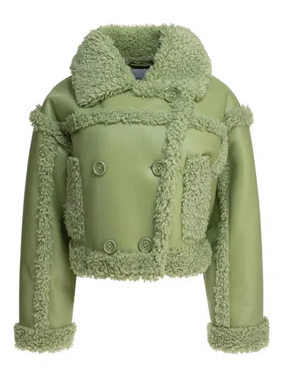 Stand Studio Kristy Double-breasted Jacket In Green