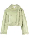 Stand Studio Kristy Faux-leather Jacket In Green