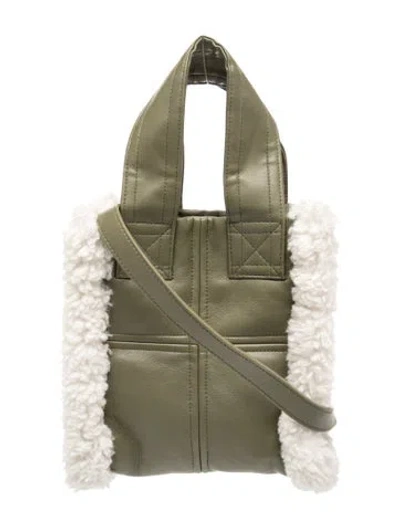 Pre-owned Stand Studio Leather Crossbody Bag In Green
