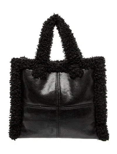 Pre-owned Stand Studio Leather Evening Bag In Black