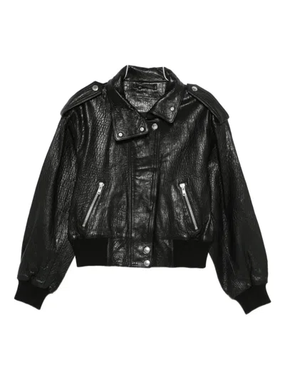 Stand Studio Leather Jacket In Black