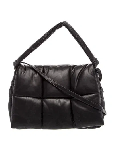 Pre-owned Stand Studio Leather Shoulder Bag In Black