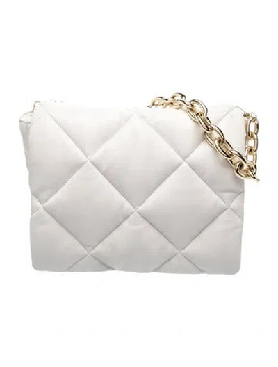 Pre-owned Stand Studio Leather Shoulder Bag In White