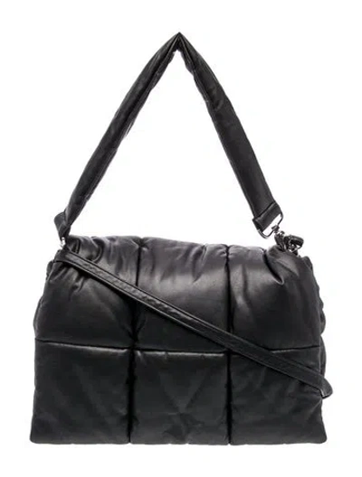 Pre-owned Stand Studio Leather Top Handle Bag In Black