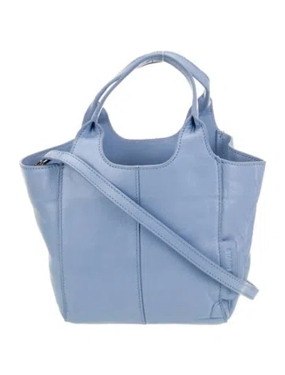 Pre-owned Stand Studio Leather Top Handle Bag In Blue