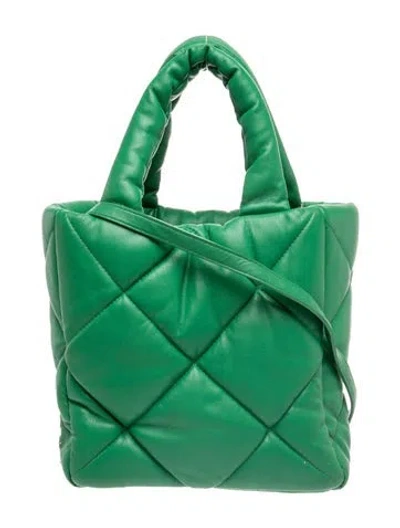 Pre-owned Stand Studio Leather Top Handle Bag In Green