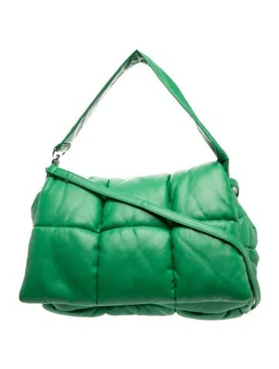 Pre-owned Stand Studio Leather Top Handle Bag In Green