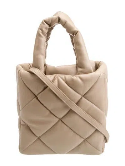 Pre-owned Stand Studio Leather Top Handle Bag In Neutral