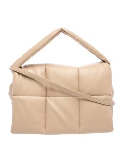Pre-owned Stand Studio Leather Top Handle Bag In Neutral