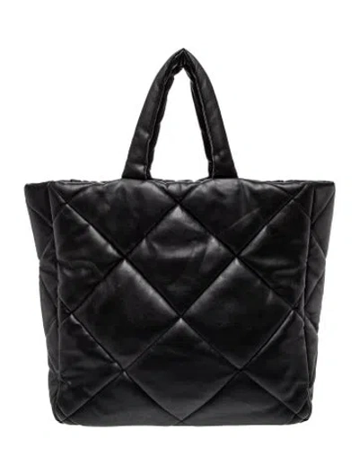 Pre-owned Stand Studio Leather Tote In Black