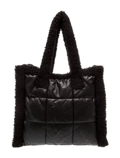 Pre-owned Stand Studio Leather Tote In Black
