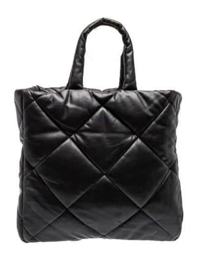 Pre-owned Stand Studio Leather Tote In Black
