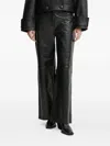 Stand Studio Leather Trousers In Black