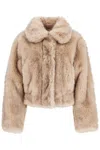 STAND STUDIO LENA FAUX FUR BOMBER JACKET