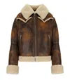 Stand Studio Lessie Faux Shearling Jacket In Brown