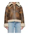 Stand Studio Lessie Faux Shearling Jacket In Brown