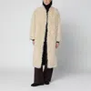 Stand Studio Light Beige Faux-fur Coat In Neutral