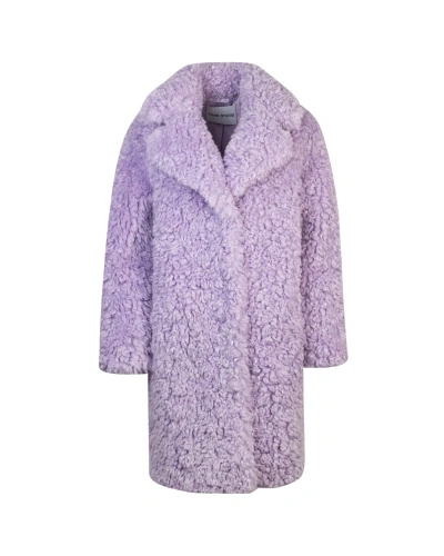 Stand Studio Lilac Camille Curled Faux Fur In 74100lilac