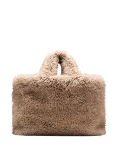 Stand Studio Livi Textured Tote Bag In Nude