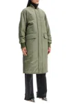 Stand Studio Long Abbie Bomber In Green