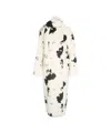 Stand Studio Long Faux Fur Coat With Double-breasted Design In Neutral