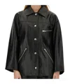 Shop Stand Studio Long-sleeved Casual Jacket In Black
