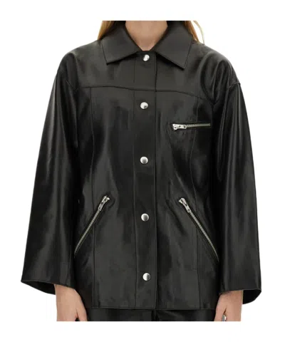 Stand Studio Long-sleeved Casual Jacket In Black