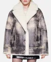Stand Studio Louisa Jacket In Grey/off White