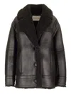 Stand Studio Louisa Jacket In Eco Sheepskin In Black