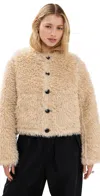 Stand Studio Lucine Jacket Black/off White In Black/off White