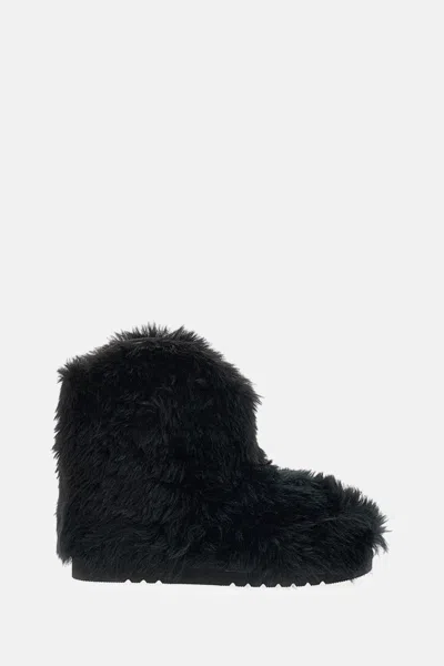 Stand Studio Maisie Faux Fur Eco Fur Coat In Black