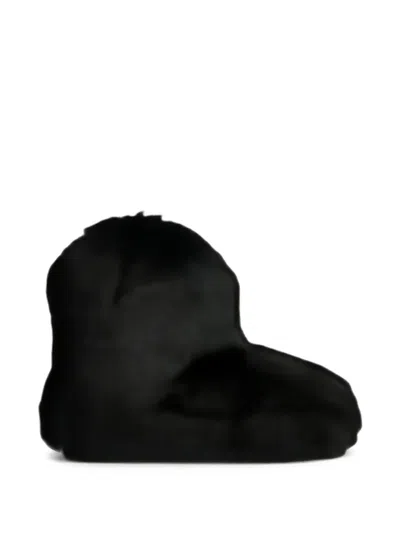 Stand Studio Maisie Faux-fur Ankle Boots In Black