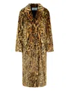Stand Studio Marceline Leopard Print Faux Fur Coat In Animal Print