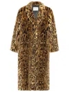 Stand Studio Marcelline Faux Fur Long Coat Clothing In Animal Print