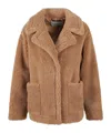 Stand Studio Notched-collar Single-breasted Jacket In Brown