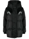 Stand Studio Matterhorn Panelled Padded Coat In Black