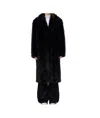 Stand Studio Black Maria Faux-fur Coat In Black