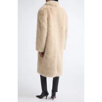 Stand Studio Mckenna Faux Fur Coat In Neutral