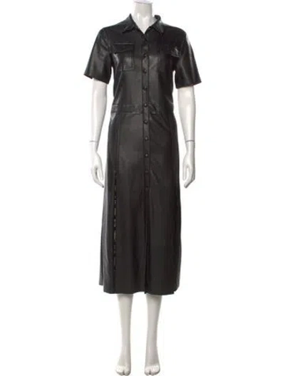 Pre-owned Stand Studio Midi Length Dress In Black