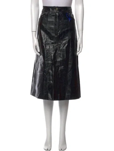 Pre-owned Stand Studio Midi Length Skirt In Black