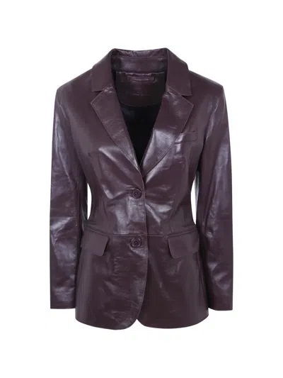 Stand Studio Mina Blazer In Purple