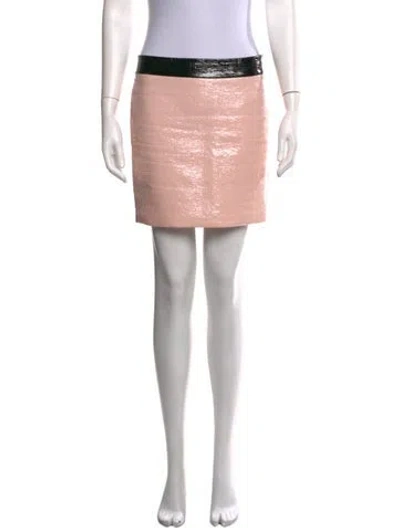 Pre-owned Stand Studio Mini Skirt In Black/pink