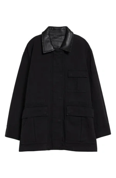 Stand Studio Minja Cotton Jacket In Black