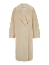 Stand Studio Nicole Long Coat In Beige