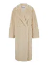 Stand Studio Coats White In Beige