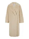 Stand Studio Nicole Long Coat In Beige