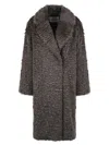Stand Studio Nicole Coat In Smoke Grey
