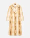Stand Studio Nora Long Faux Fur Coat Clothing In Yellow
