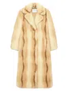 Stand Studio Nora Long Faux Fur Coat Clothing In Brown