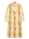 Stand Studio Nora Long Faux Fur Coat Clothing In Neutral